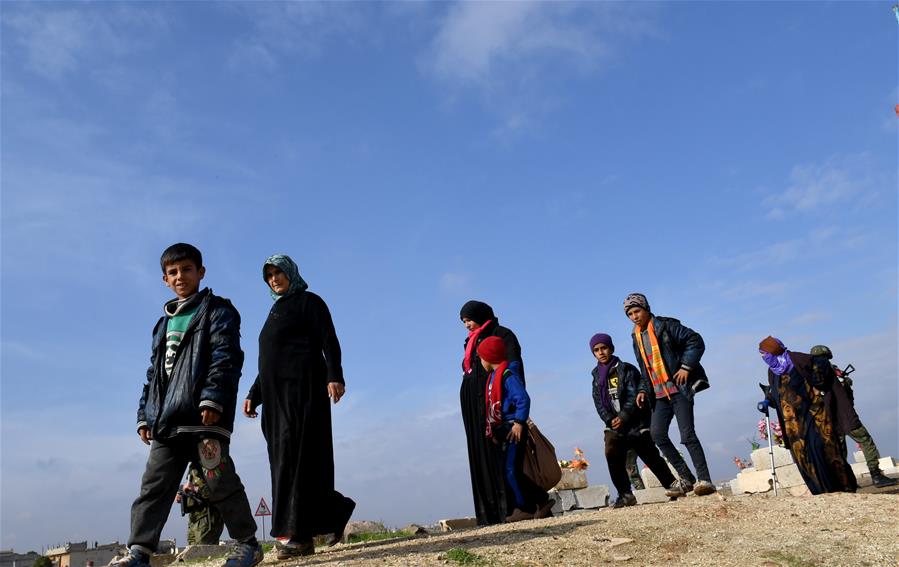 SYRIA-IDLIB-SYRIAN FAMILIES-RETURN