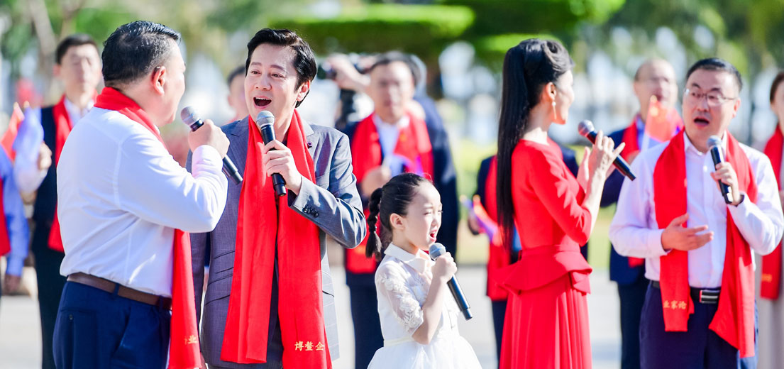 &ldquo;2019中國企業(yè)家博鰲論壇&rdquo;音樂紀錄片拍攝現(xiàn)場