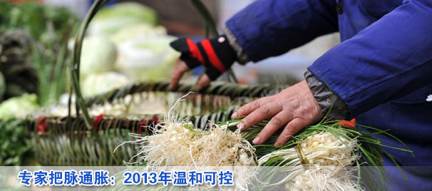 專家把脈通脹:2013年溫和可控