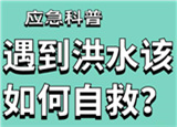 汛期來臨，遇到洪水險情如何自救？