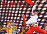 1月31日，演員在晚會上表演