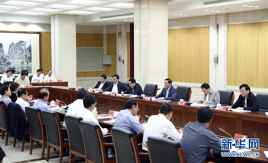 9月21日，中宣部在北京召開中央媒體駐外機構(gòu)外宣工作座談會。中共中央政治局委員、中央書記處書記、中宣部部長劉奇葆出席座談會并講話。新華社記者 謝環(huán)馳 攝 