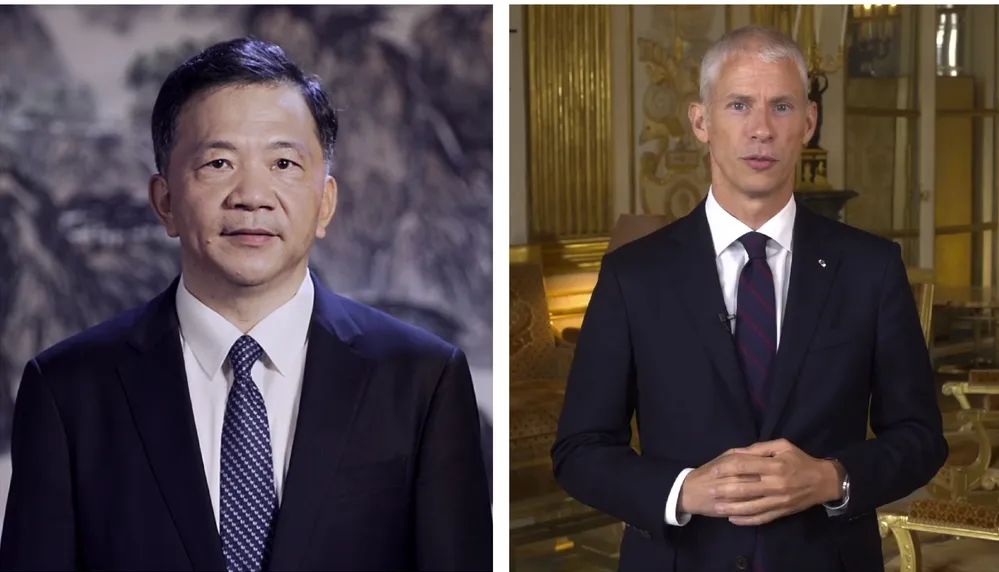中宣部副部長，中央廣播電視總臺臺長、  總編輯慎海雄與法國文化部部長弗蘭克&middot;里斯特  共同宣布項目啟動