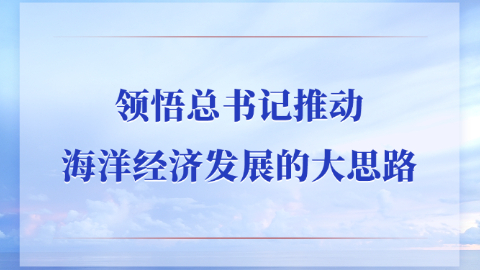 領(lǐng)悟總書記推動(dòng)海洋經(jīng)濟(jì)發(fā)展的大思路
