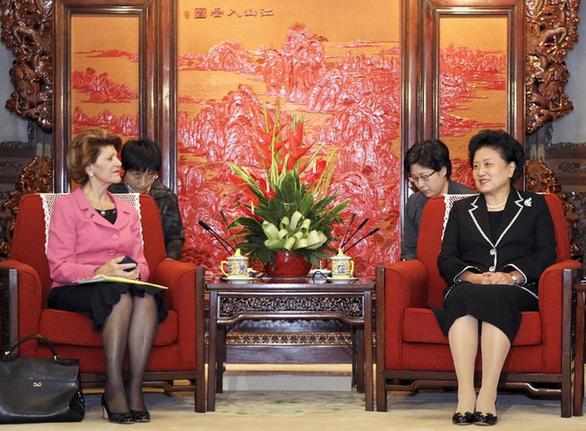 劉延?xùn)|會見歐盟委員會教育、文化、語言多樣性及青年事務(wù)委員瓦西利烏