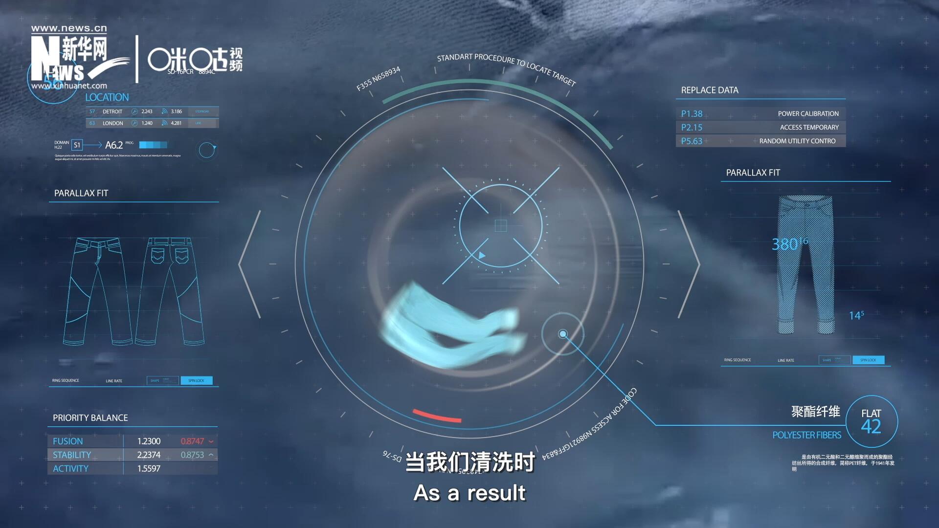 為了增強(qiáng)牛仔褲的彈性，面料里還會加入聚酯纖維
