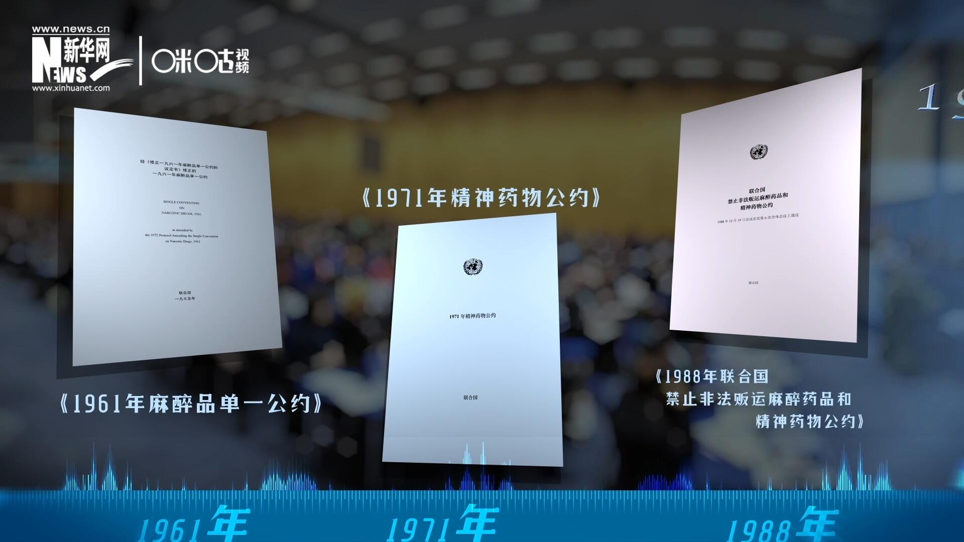 當前國際社會所共同遵循的三大國際禁毒公約，分別在1961年、1971年和1988年 由聯(lián)合國牽頭締結(jié)。