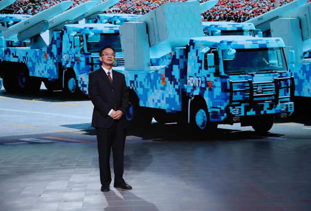 我們武器裝備讓大家自豪地說東風(fēng)快遞，使命必達(dá)