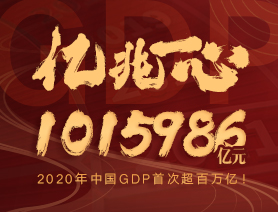 億兆一心！2020年中國GDP首次超百萬億！
