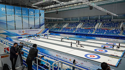 北京：&ldquo;冰立方&rdquo;完成轉(zhuǎn)換 迎來輪椅冰壺首賽