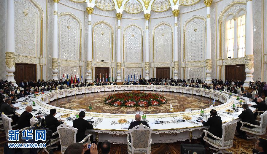 9月12日，上海合作組織成員國元首理事會(huì)第十四次會(huì)議在塔吉克斯坦首都杜尚別舉行。國家主席習(xí)近平出席會(huì)議并發(fā)表重要講話。新華社記者馬占成攝 