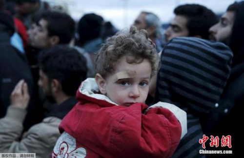 滯留希臘的難民。