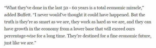 美媒:為什么巴菲特看準(zhǔn)了中國(guó)