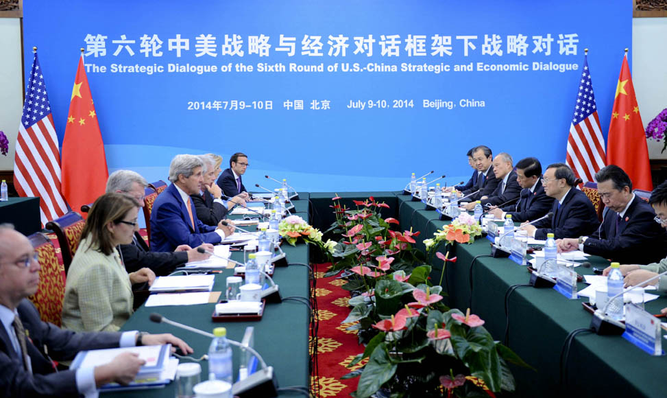 第六輪中美戰(zhàn)略與經(jīng)濟(jì)對(duì)話(huà)框架下戰(zhàn)略對(duì)話(huà)在京開(kāi)幕（圖）