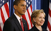 希拉里&ldquo;?；?rdquo;奧巴馬，現(xiàn)時(shí)而已？