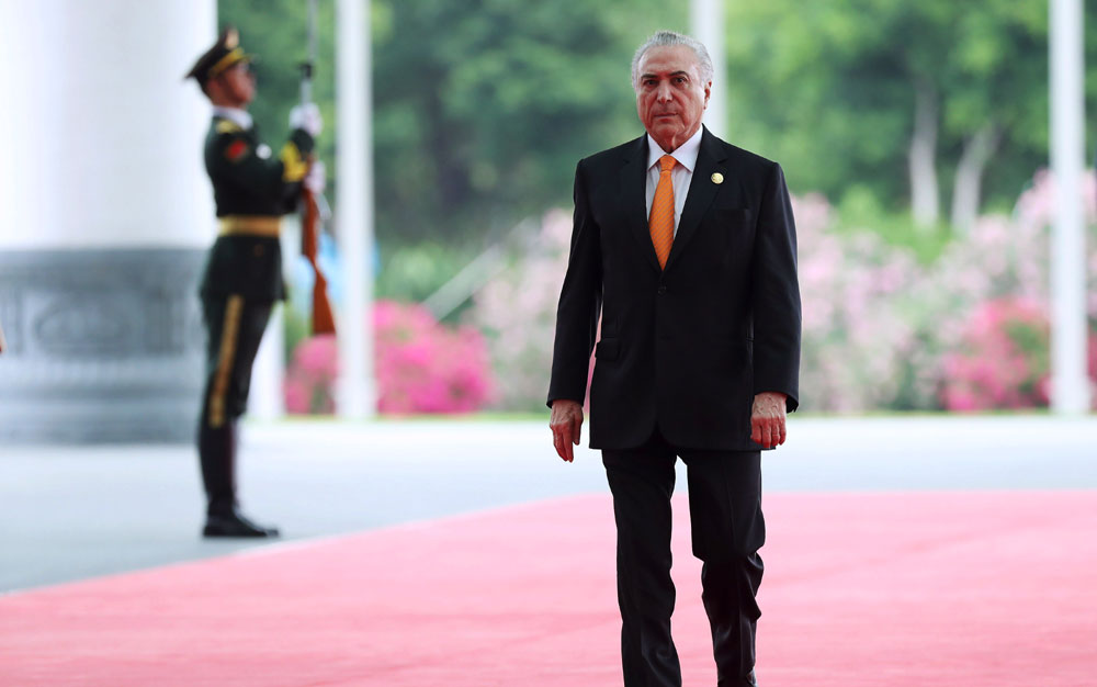 出席金磚國家領(lǐng)導人第九次會晤的外國領(lǐng)導人抵達會場