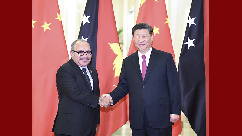 習近平會見巴布亞新幾內(nèi)亞總理奧尼爾