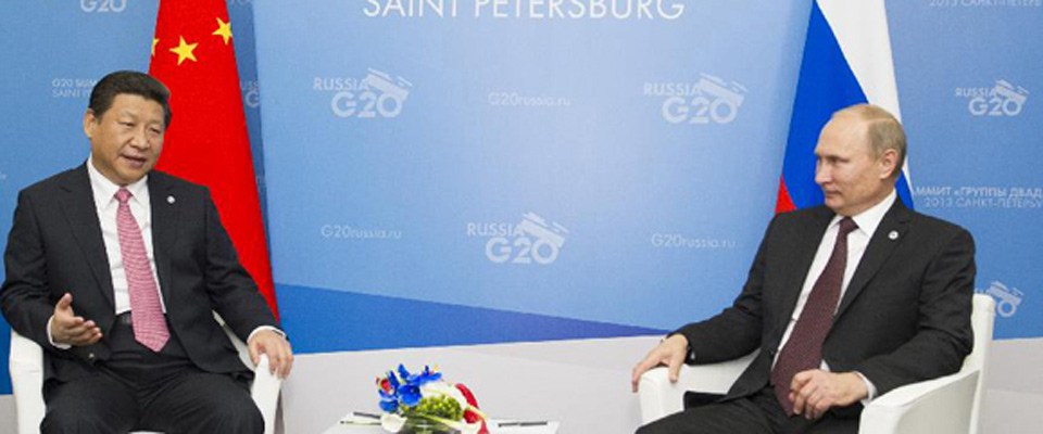 2013年9月，習(xí)近平會(huì)見(jiàn)俄羅斯總統(tǒng)普京